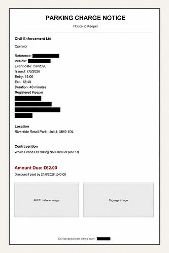 Redacted PCN